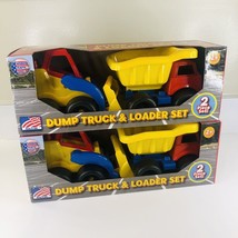 Dump Truck &amp; Loader Set 2 Packages Brand New Sand Toys - £14.94 GBP