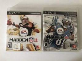 PlayStation 3  PS3 NFL Madden 11 and PS3 NFL Madden 13 Bundle in Original Boxes - £9.60 GBP