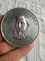 big medal J.Hernandez BS AS Argentina Piana numismatic association 1972 - $68.31