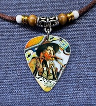 Waylon Jennings Tribute Aluminum Guitar Pick Necklace - $14.52