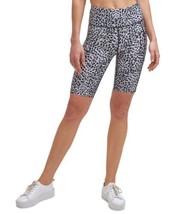 Calvin Klein Womens Performance High-Waist Bike Shorts,Feline Black Size XS - $38.22