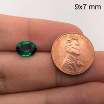 Lab Created Emerald Oval Shape Gemstone AAA Quality Available in 4x3MM-18x13MM - £8.47 GBP