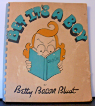 1940 Bet It&#39;s A Boy Spiral Twins Book by Betty Blunt softbound 8 x 7 Vin... - $274.32 MXN