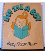 1940 Bet It&#39;s A Boy Spiral Twins Book by Betty Blunt softbound 8 x 7 Vin... - $274.32 MXN
