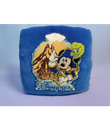 Tokyo DisneySea Sorcerer Mickey Cushion Pillow Blue Embroidered - $59.98