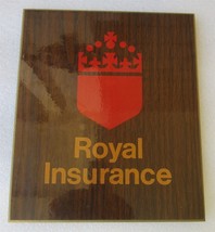 Royal Insurance: Fire Insurance Company /Agency Plaque/Mark-8&quot; X 10&quot; SIGN/MARKER - £30.92 GBP