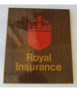 ROYAL INSURANCE: Fire Insurance Company /Agency Plaque/Mark-8&quot; X 10&quot; SIG... - £31.13 GBP