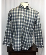 Banana Republic Button Up Long Sleeve Shirt Men's Large soft wash plaid - $15.27
