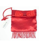 COPPER KEY GIRLS NWT DRESSY RED BOW BEADED FRINGE PURSE SHOULDER STRAP NEW - $3.95