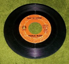 Charlie Mccoy Vtg 45 Record Keep Harpin Boogie Woogie Barefoot Jerry Harmonica - £5.81 GBP