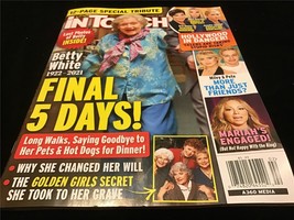 In Touch Magazine January 17, 2022 Betty White, Miley Cyrus, Mariah Carey - $9.00