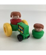 Fisher Price Little People Push Along Farm Tractor Chunky Figures Toy Vi... - $32.20 CAD