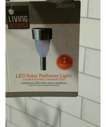 Living Accents Silver Solar Powered Led Pathway Light 1 Pack of 15 Batte... - £27.53 GBP