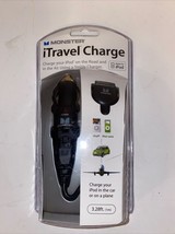 Monster iTravel Charge iPod Car and Plane Charger 3.28ft. New In Container. - $7.99