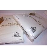 Vtg Combed Percale White Double Flat And Fitted SHEET SET Surety USA 2 O... - $754.91 MXN