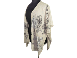 Petanu By Pashma Anthropologie Womens Soft Beige One-Size Cardigan Wrap - $60.00