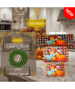 3 Piece Kitchen Rug Set- Non-Slip Mats, Soft, Durable, Washable, Floor R... - $77.45 CAD