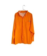 Columbia PFG Men’s XL Orange Long Sleeve Fishing Shirt – Vented Performance - €25,67 EUR