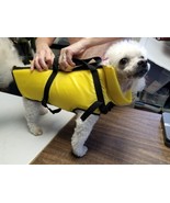 Pure Country Yellow Dog Floatation Life Jacket / Vest Medium 19&quot; Zip-up - £6.21 GBP