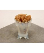 Degenhart Glass Vintage Toothpick Holder, Cloudy White, Colonial Swag, #... - $26.73 CAD