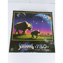 Schimmel Jigsaw Puzzle - Playful World / Rhinos 750 Piece Milton Bradley (1997) - £10.67 GBP