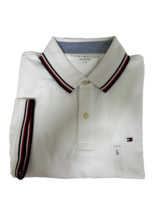 New Tommy Hilfiger Men&#39;s Short Sleeve Polo Shirt White Large - £20.91 GBP