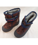 LL Bean Red/Blue Removable Liner Northwoods Winter Boots Toddler 8 Rubbe... - $13.85