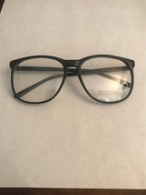 VTG New Europa Lord II Hunter Green &amp; Black Speckled Plastic Glasses 53-... - $10.00