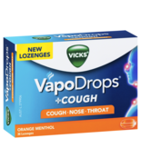 Vicks VapoDrops + Cough 36 Lozenges Orange Menthol - $103.06 CAD