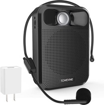 Portable Voice Amplifier, Towevine Rechargeable Microphone for Teachers,... - $36.99