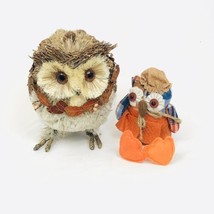 All Natural Items 10” Tall Owl And 10” Long w/feet Owl Bundle NWT - $18.40