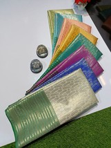 Banarasi Softy Zari Tanchui  Silk Saree ||  Zari Weaving body &amp;  border || Rich  - £58.45 GBP