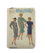 Vintage Simplicity Sewing Pattern 6791 Loose Fit &amp; Layered Hem 8-12 80s - $10.48 CAD