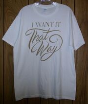 Backstreet Boys T Shirt I Want It That Way Lyric On Front Port &amp; Company... - $29.99