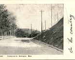 1906 Trolley Line to Huntington MA - Springfield Mass Transit Cancel Pos... - $42.52