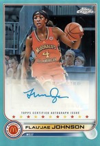 2022 Topps Chrome McDonald's All-American Autographs CA-FJ FLAU'JAE JOHNSON Aqua - €181,81 EUR