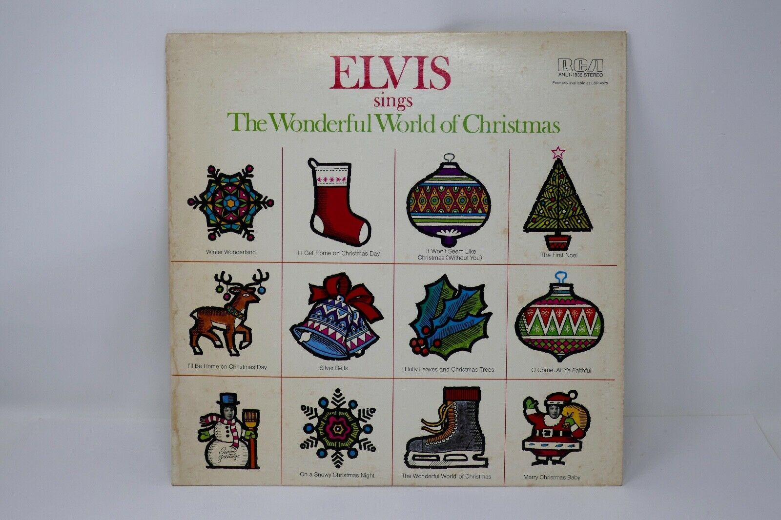 Primary image for RCA 1971 Elvis Sings the Wonderful World of Christmas by Elvis Presley 12' Vinyl