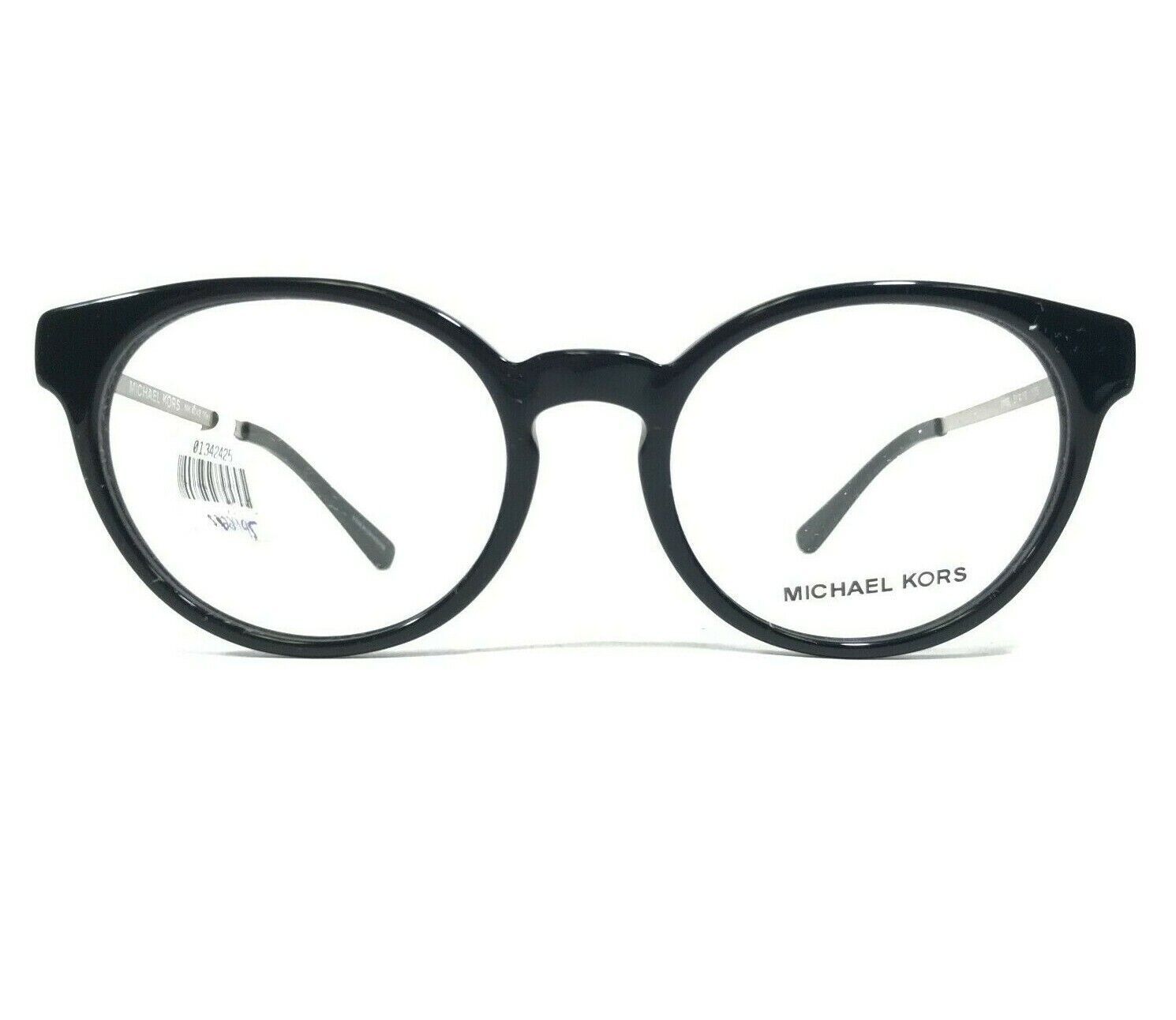 Michael Kors MK4048 Kea 3163 Eyeglasses Frames Black Silver Round 51-19-135 - £44.53 GBP