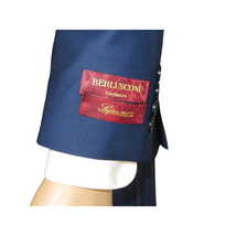 Men Suit BERLUSCONI Turkey Italian Wool 180's Single Breasted K442-12 Navy image 4