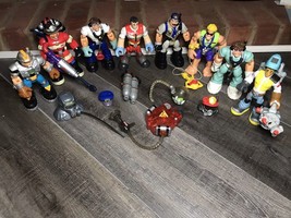 6+ Rescue Heroes Mattel Fisher Price Action Figures Vintage Lot with acc... - $22.40