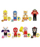 8pcs Sonic Shadow the Hedgehog Knuckles Tails Dr. Eggman Minifigures Toys - $20.99