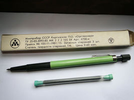 Vintage Russian USSR Mechanical Pencil Dozograf With Refills in Original... - $19.41
