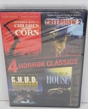 Horror DVD 4 Movies In One Children of the Corn / Creepshow 2 / House / C.H.U.D. - £10.51 GBP