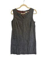 BODEN Womens NATHALIE Blue Chambray Dress Sleeveless Sheath Size 8 - £25.25 GBP