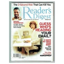 Reader&#39;s Digest Magazine February 2008 mbox2603 Denzel Washington - £3.12 GBP