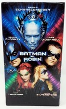 Batman &amp; Robin (VHS 1997) DC Comic Book Clooney Schwarzenegger Thurman O&#39;Donnell - £1.19 GBP