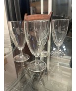 4 Vintage Princess House Heritage Small Short Stem Footed Juice Glasses ... - £23.09 GBP