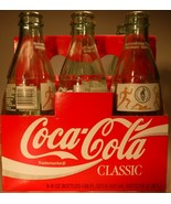 Coke Coca Cola 1996 Olympics 5 Bottles 8oz w/ caddy - £11.01 GBP