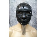 Black Darkness Vador Mask Spikes Chain Goatee Melted Punk Apocalyptic Wa... - $29.95