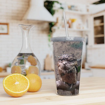 Bird Owl Plastic Tumbler with Straw - £8.78 GBP